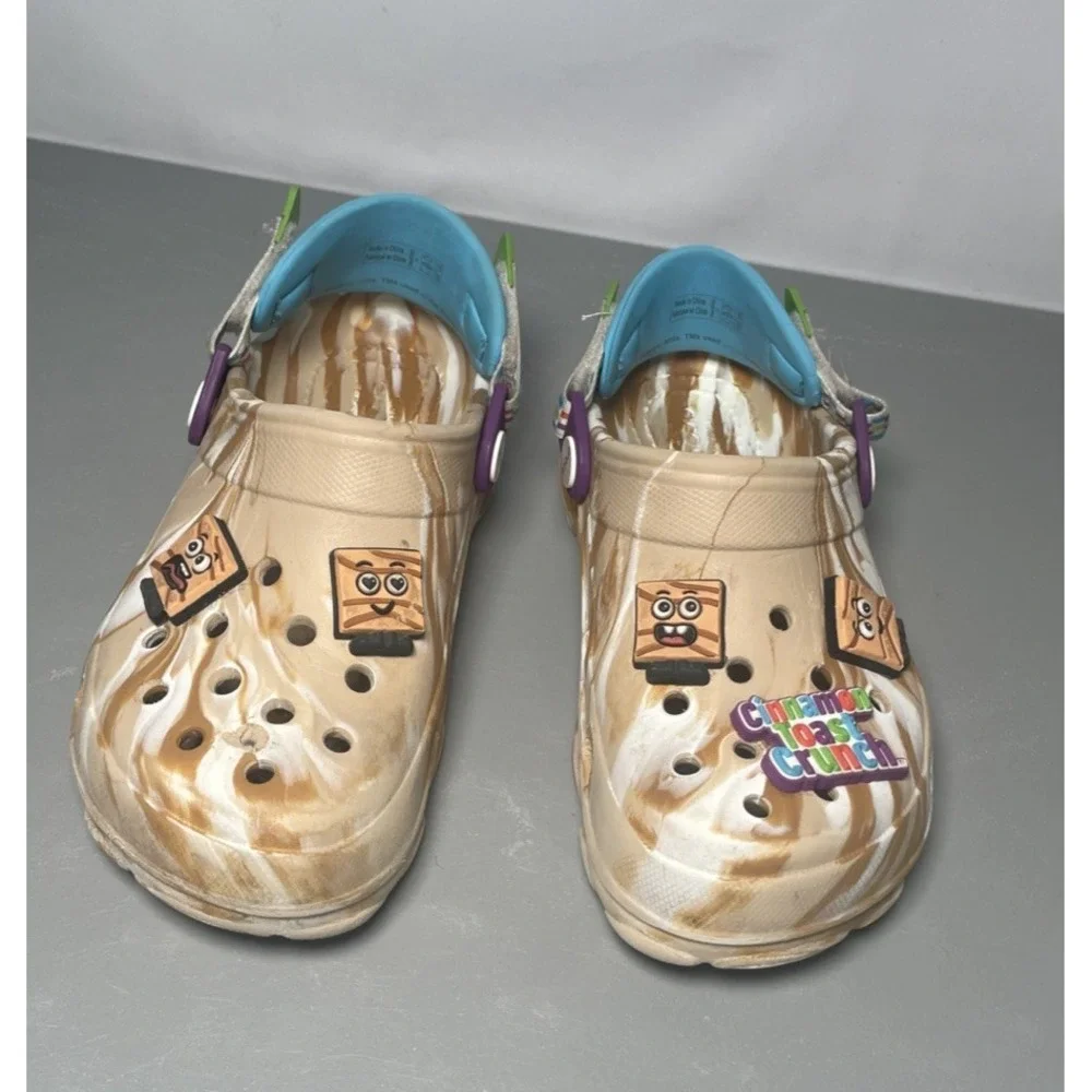 Crocs Cinnamon Toast Crunch Candy Kids Shoes Size J3